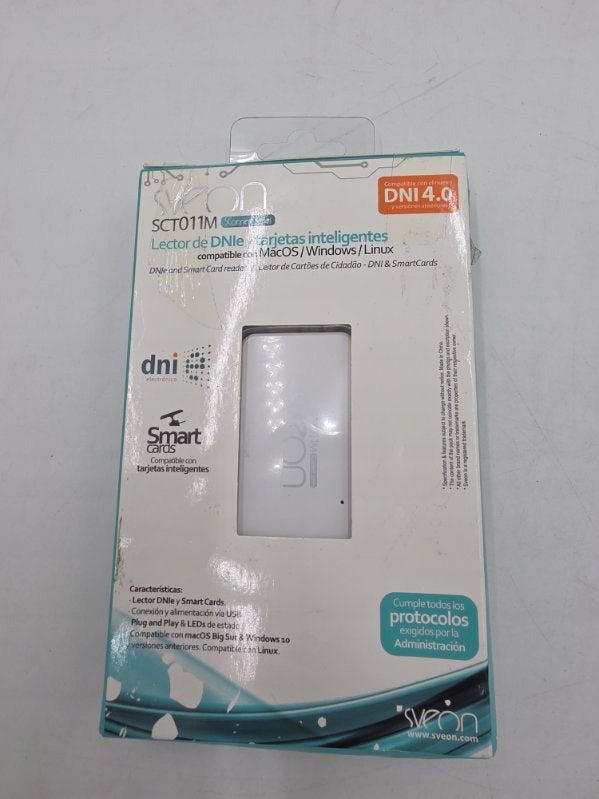 Card Reader Smart Card Sveon SCT011M DAYS USB Windows Mac Linux