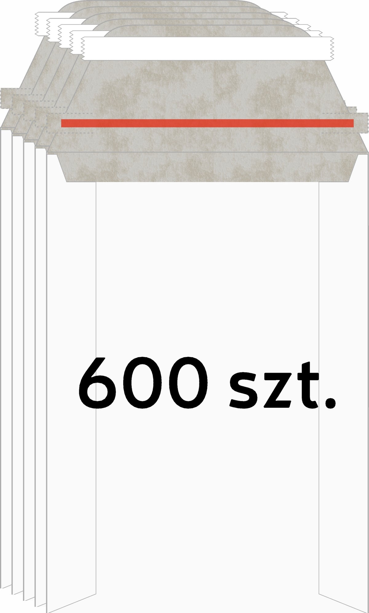 Cardboard envelope eco WITHOUT PRINTING 250g A5/C5 229x159mm 600 pcs.