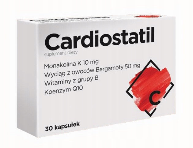 Cardiostatil 30 capsules monacolin K Manufacturer code 5902802704399
