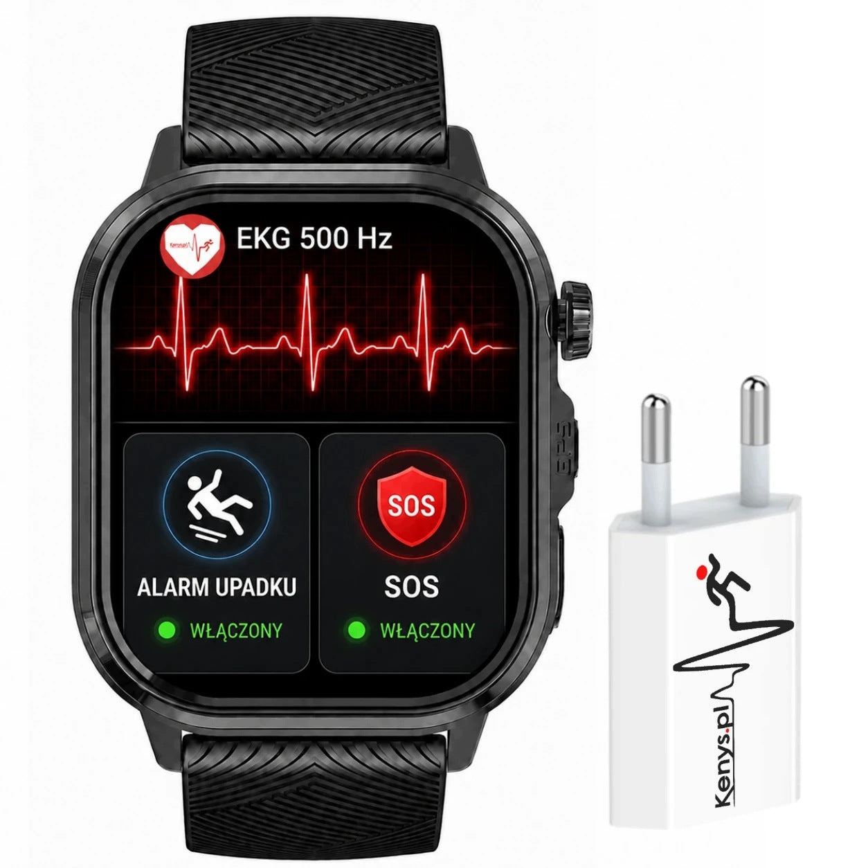 Cardiowatch KENYS ECG-G1HD GPS ECG 500 Hz SOS Fall Alarm