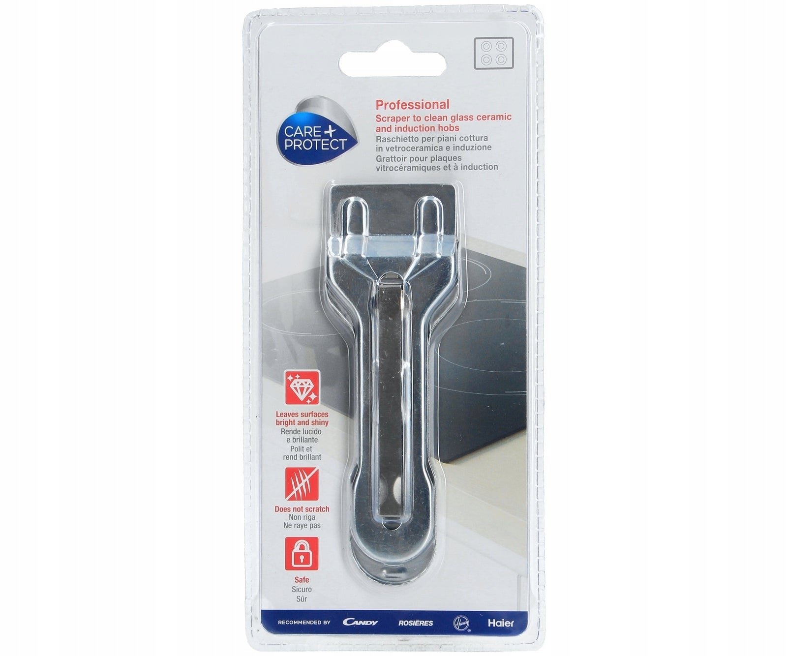 Care+Protect scraper for ceramic glass plate UNIVERSAL