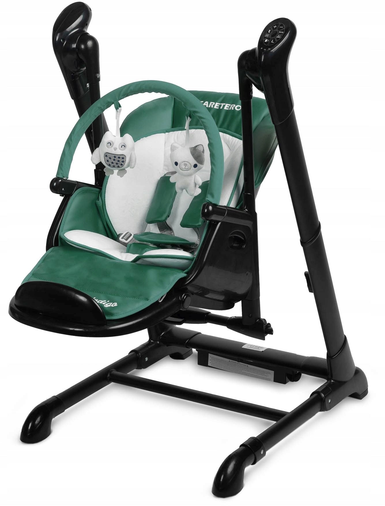 Caretero Indigo 2in1: Highchair and swing black and green Manufacturer code TERO-7651