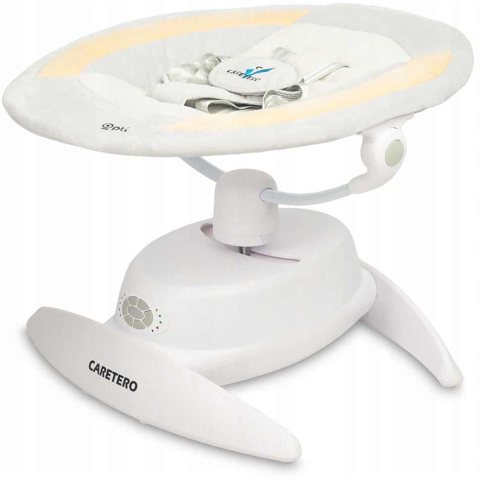 Caretero Opti - Multifunctional Rotating Baby Rocker Sun Lounger Beige Batteries included no