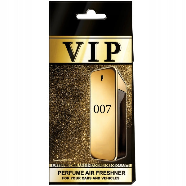 Caribi VIP 007 Fragrance Car Freshener One Million Packaging status original