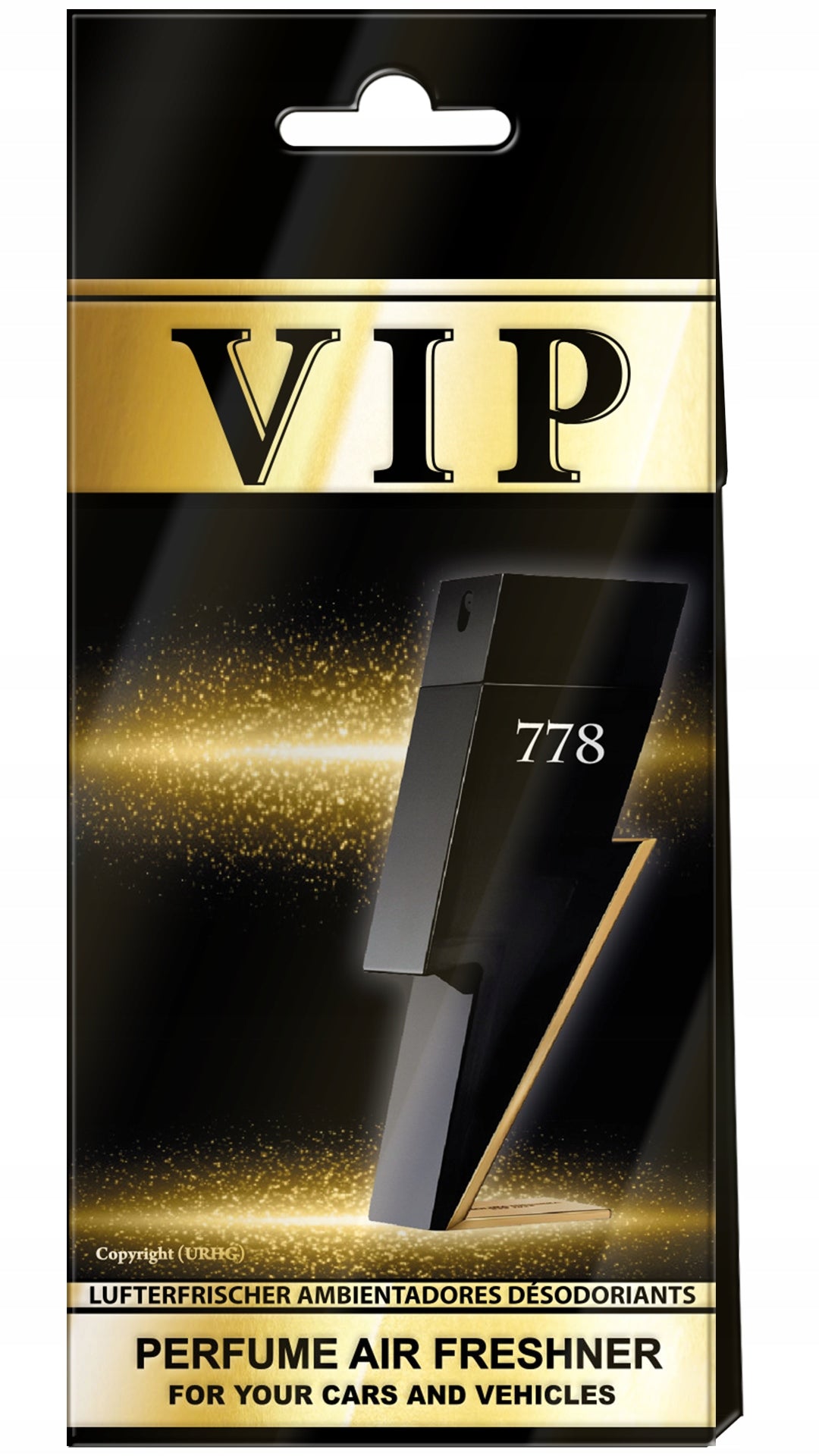 Caribi VIP 778 Scent Car Freshener Pendant Packaging status original