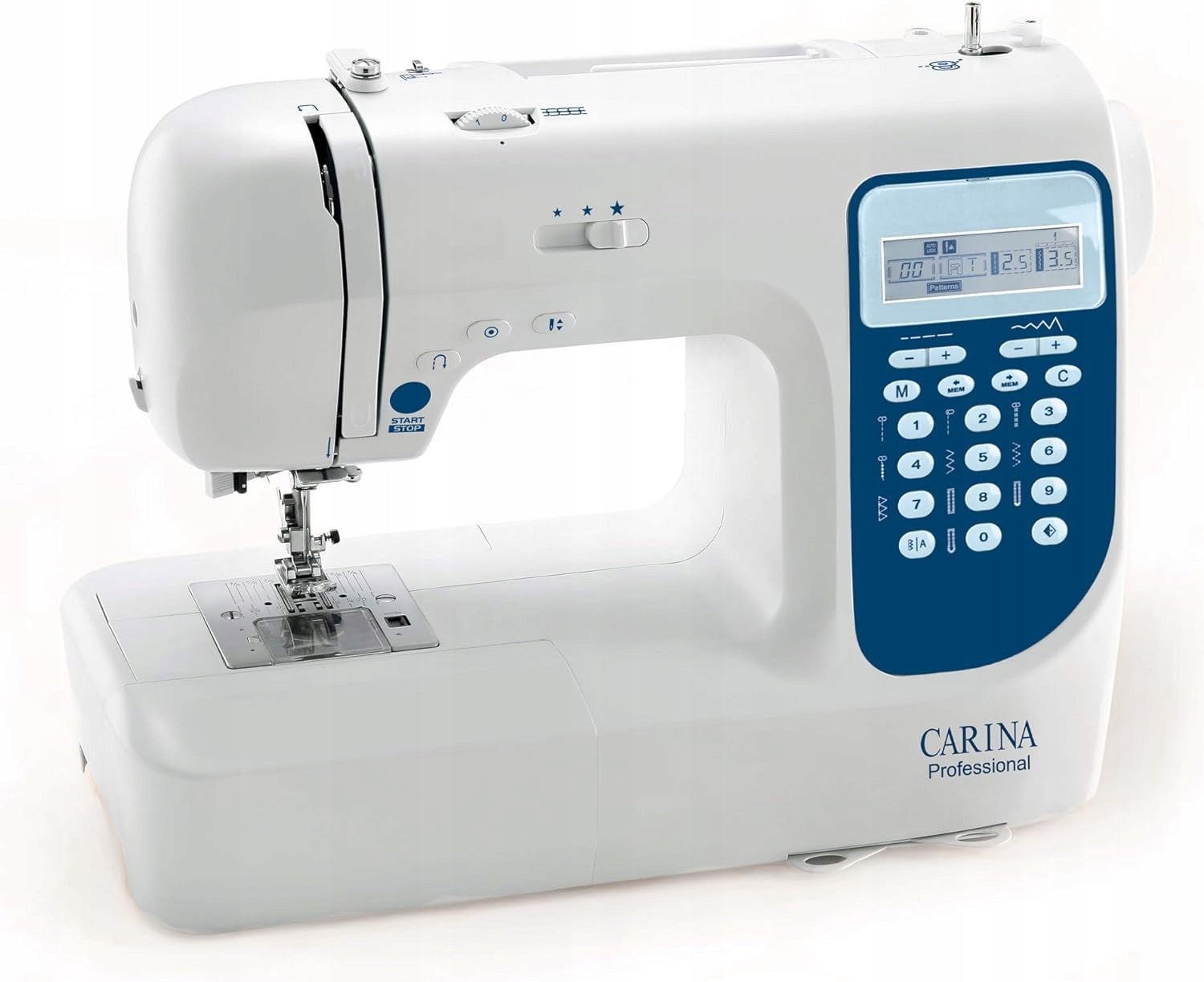 Carina Professional Sewing Machine White 42x20x30cm 206 stitches Number of stitches 206