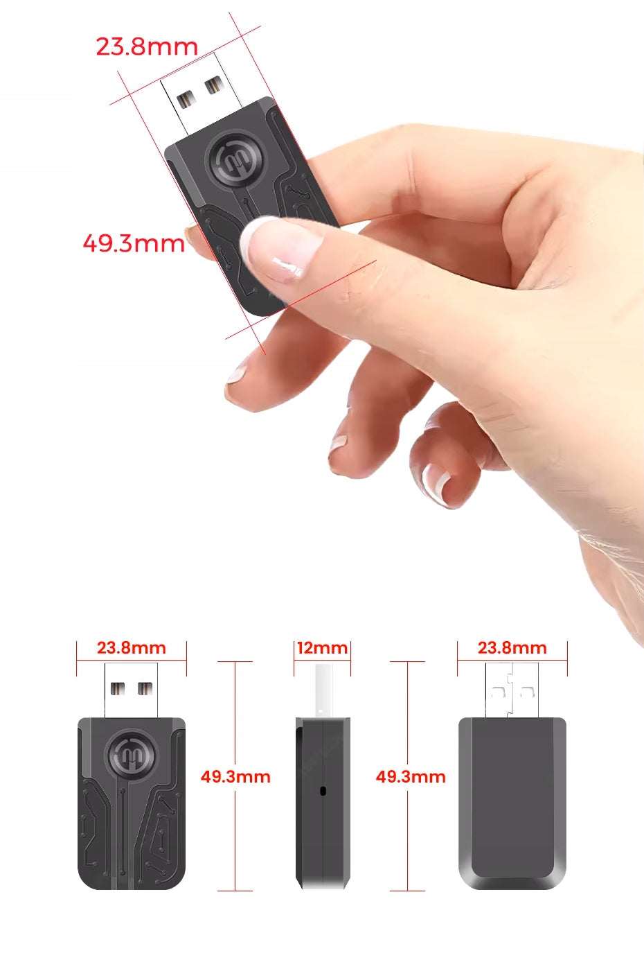 Carlink Transmitter Adapter CarPlay Android Auto Wireless USB Plug&Play Brand no brand