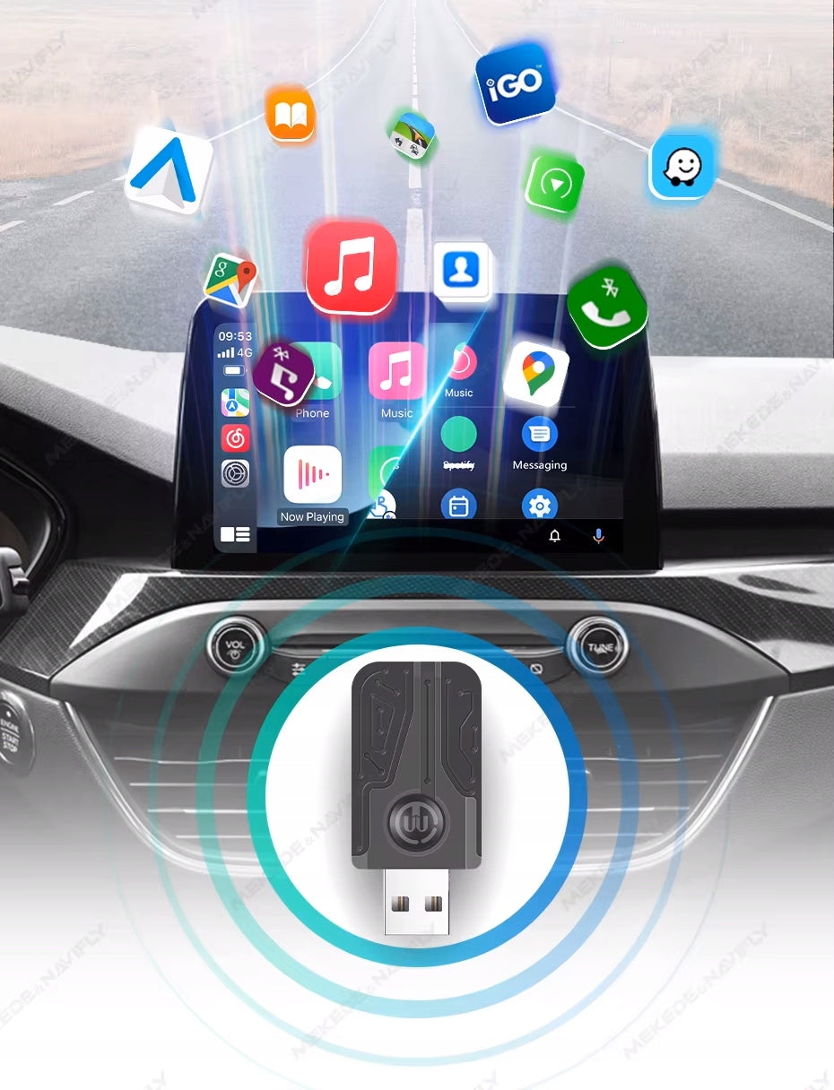 Carlink Transmitter Adapter CarPlay Android Auto Wireless USB Plug&Play Manufacturer code 5906214504066