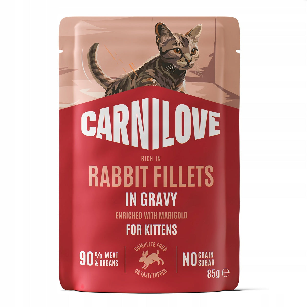 Carnilove Cat Kittens Rabbit in Sauce Wet Food for Kittens 85g