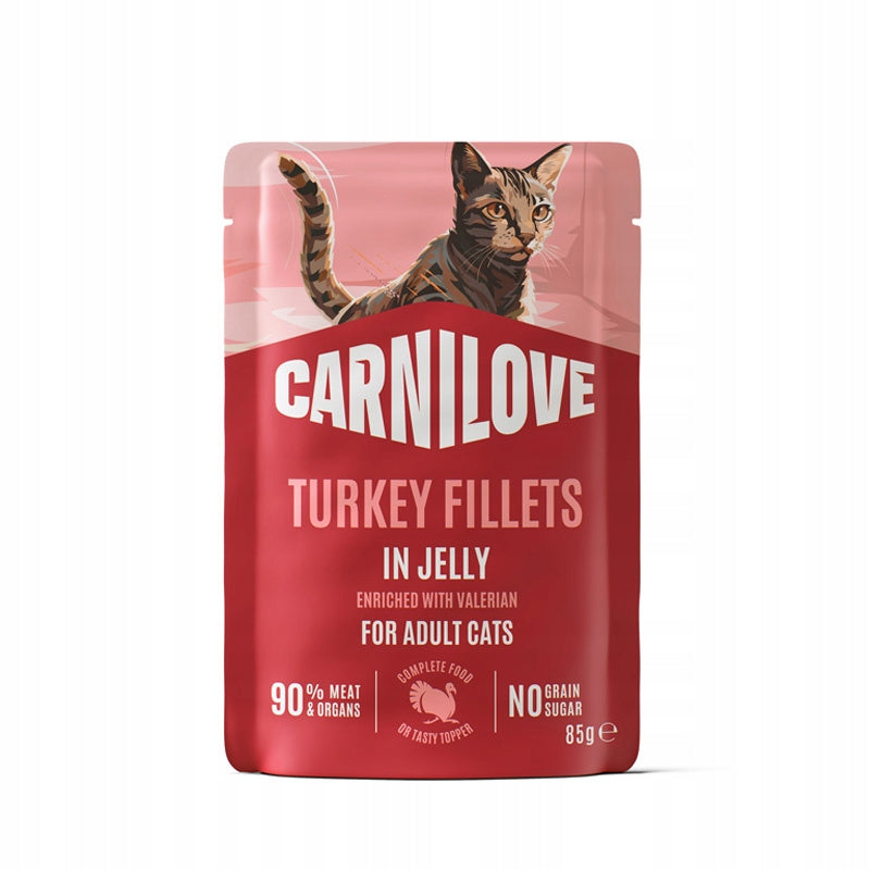 Carnilove Cat Pouch Wet Cat Food Turkey Fillet in Jelly 85 g
