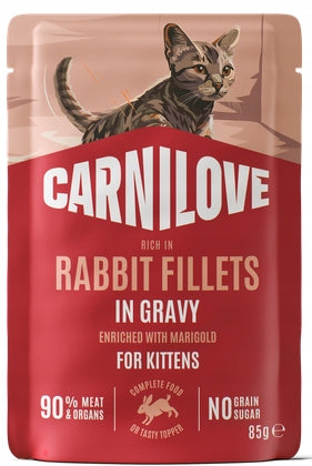 Carnilove Cat Wet Cat Food Rabbit Fillet in Sauce 85 g