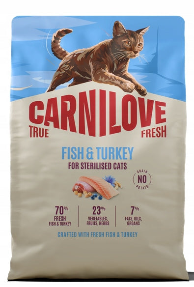 Carnilove True Fresh dry cat food sterilized turkey&fish 2 kg
