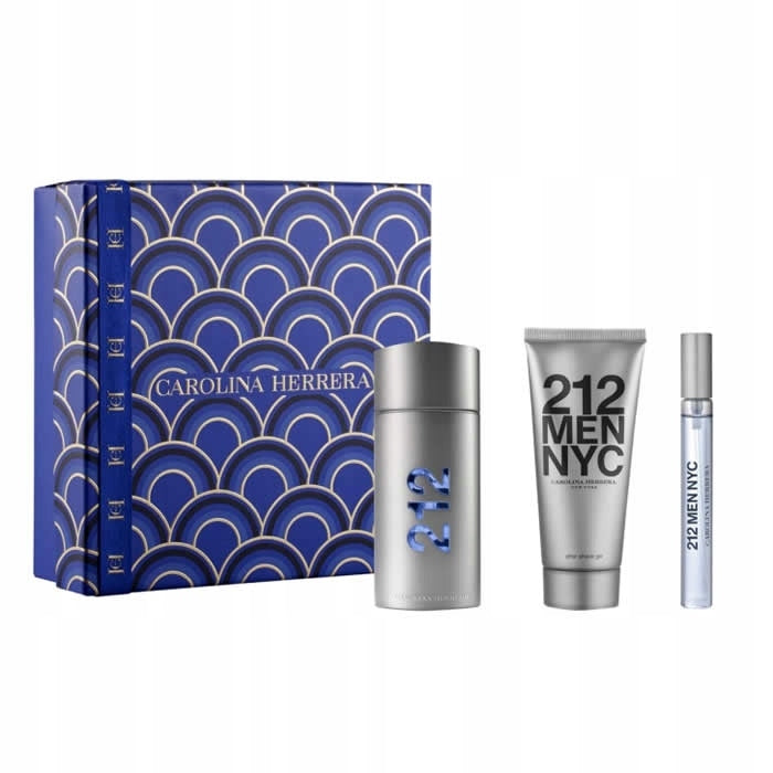 Carolina Herrera 212 Men Eau De Toilette Spray 100ml Set (3 Pieces)