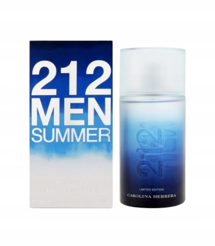 Carolina Herrera 212 Men Summer EDT 100ml Eau De Toilette Unique Men