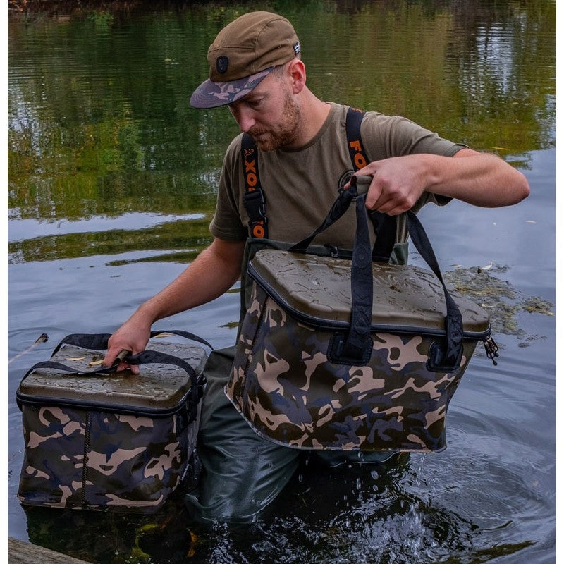 Carp Bag For Equipment Fox Aquos Camolite 50L 51x37.5x27.5cm WATERPROOF Model Aquos Camolite