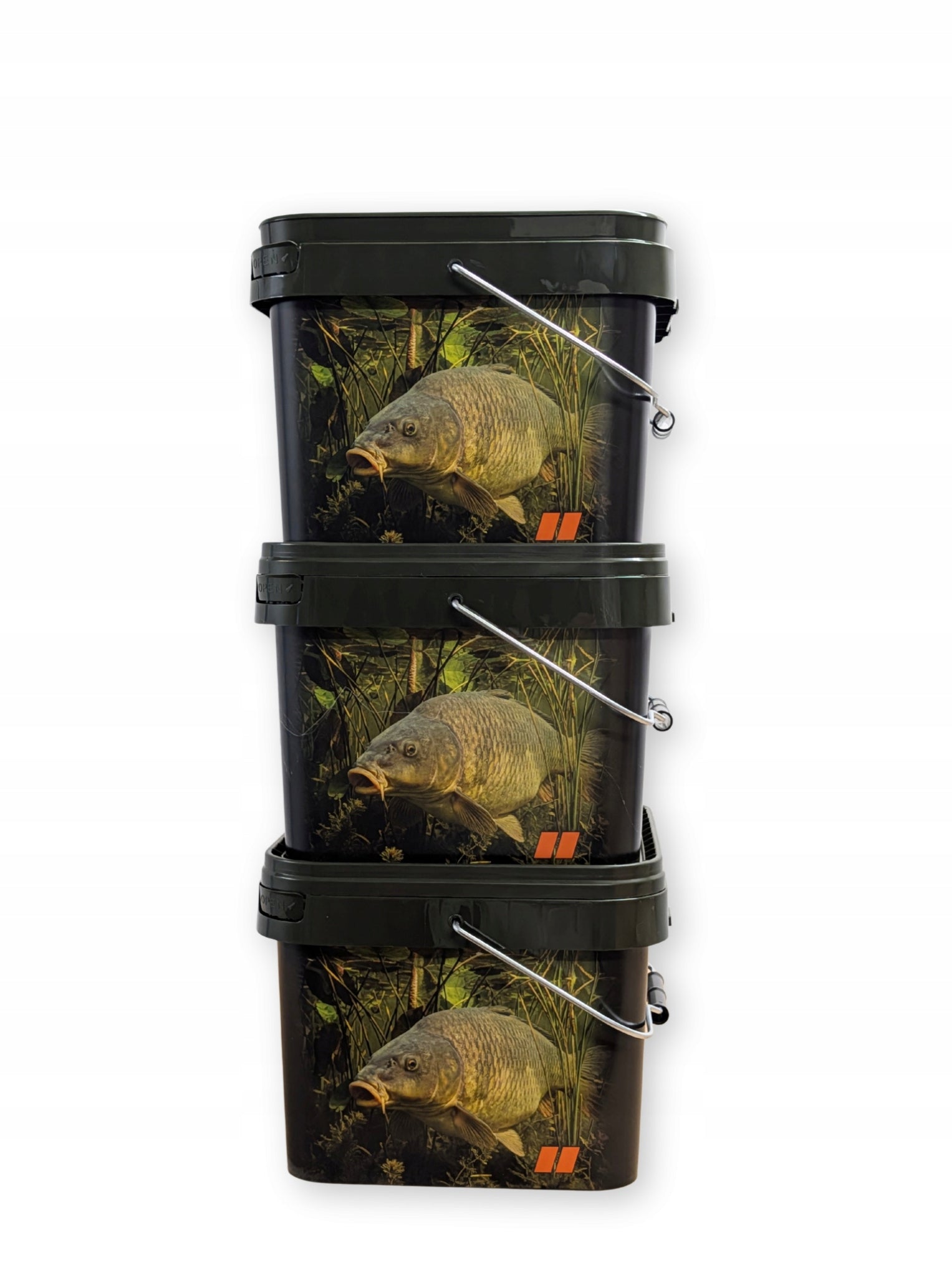Carp Fishing Bucket Set Bait Bucket 10 L - 3 pcs Model 10 L – 3 szt.