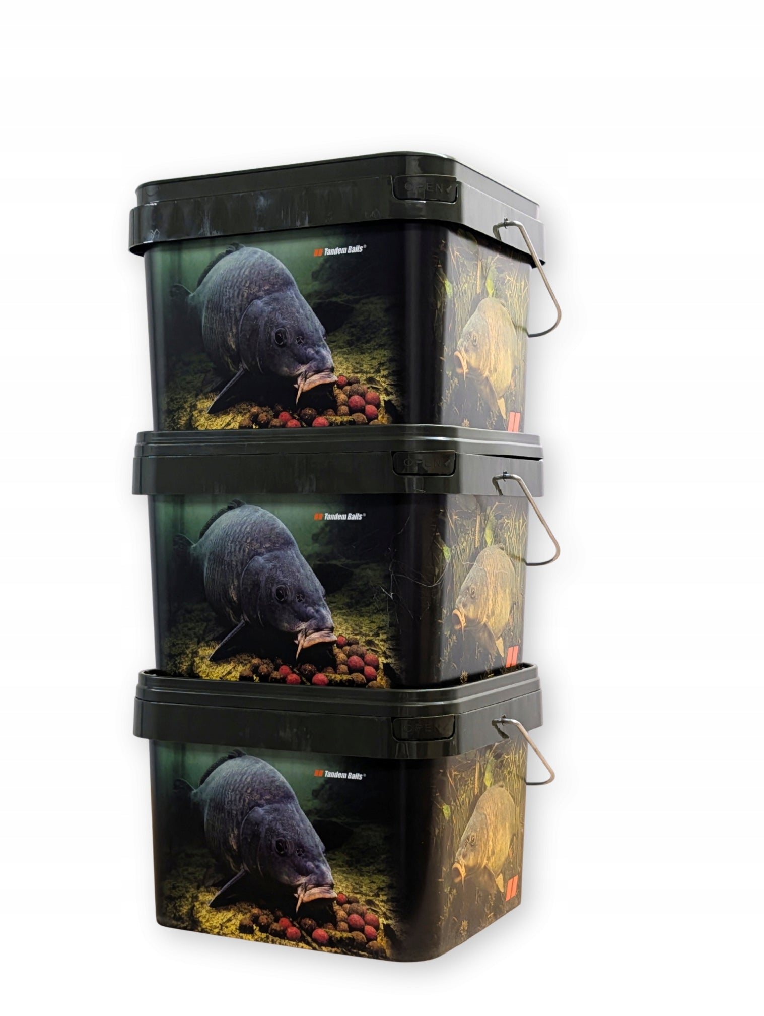 Carp Fishing Bucket Set Bait Bucket 10 L - 3 pcs