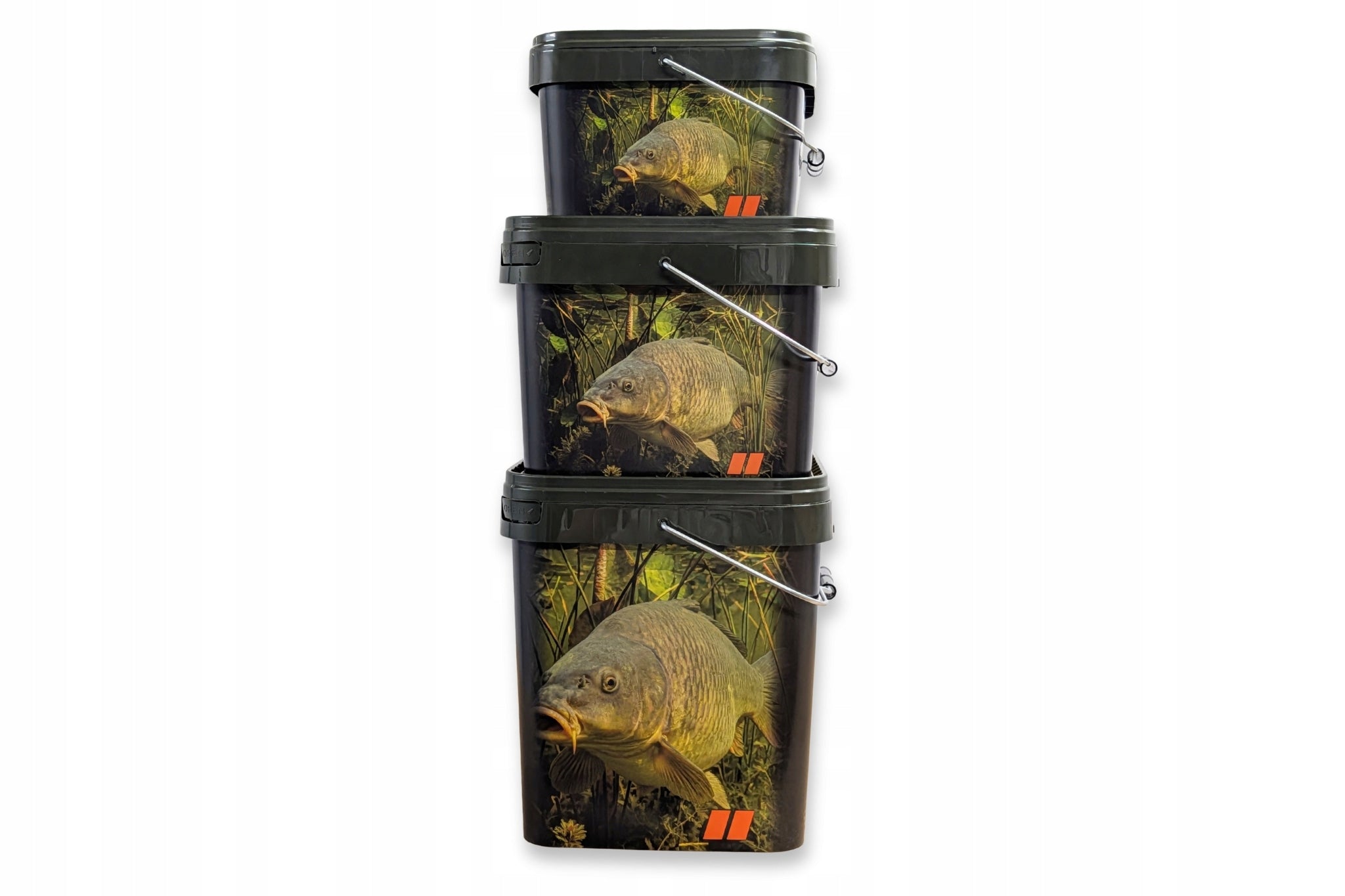 Carp Fishing Bucket Set Bucket 5 L/10 L/17 L - 4 pcs Model 5 L / 10 L / 17 L – 4 szt.