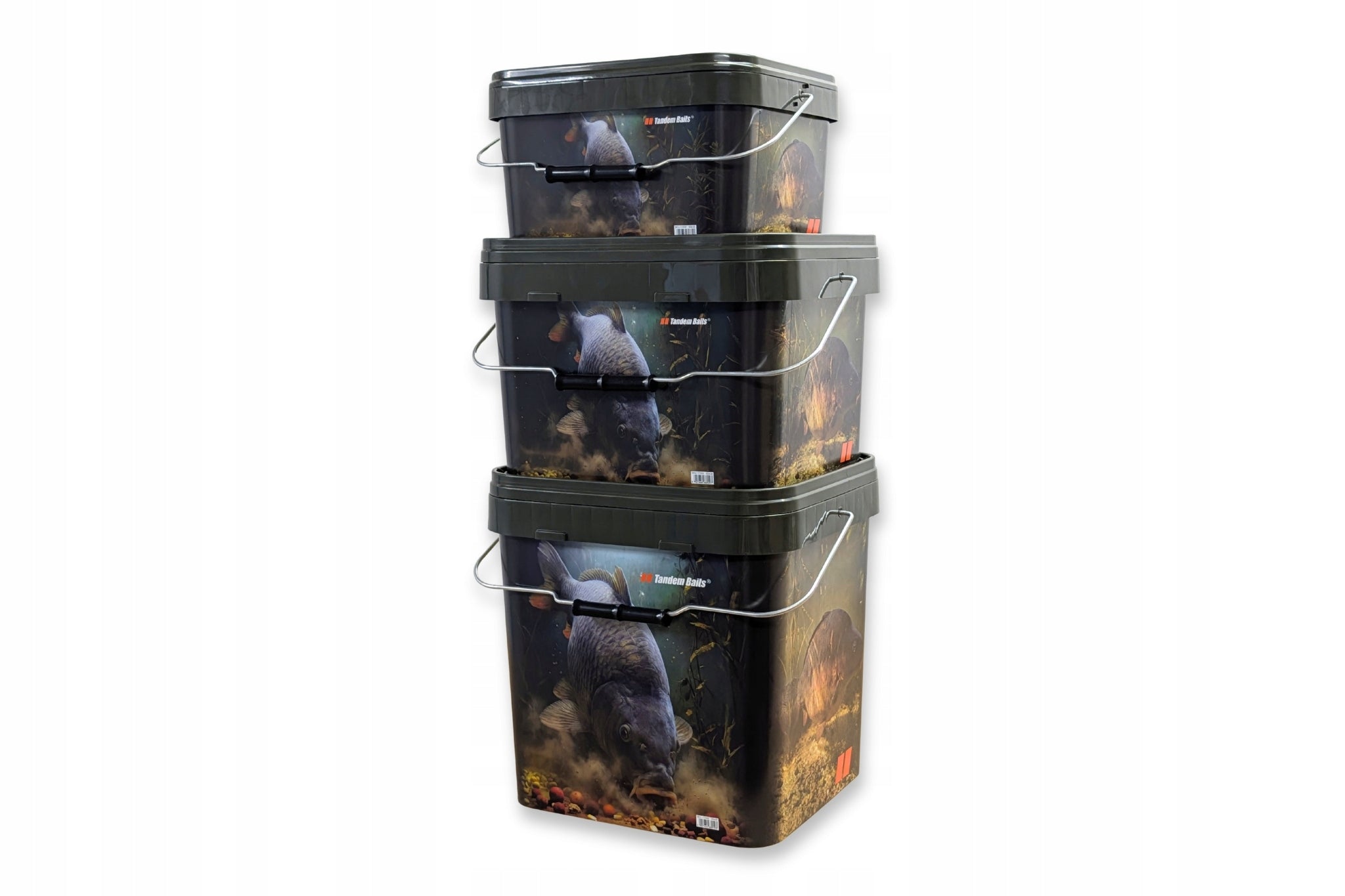 Carp Fishing Bucket Set Bucket 5 L/10 L/17 L - 4 pcs Packaging status original