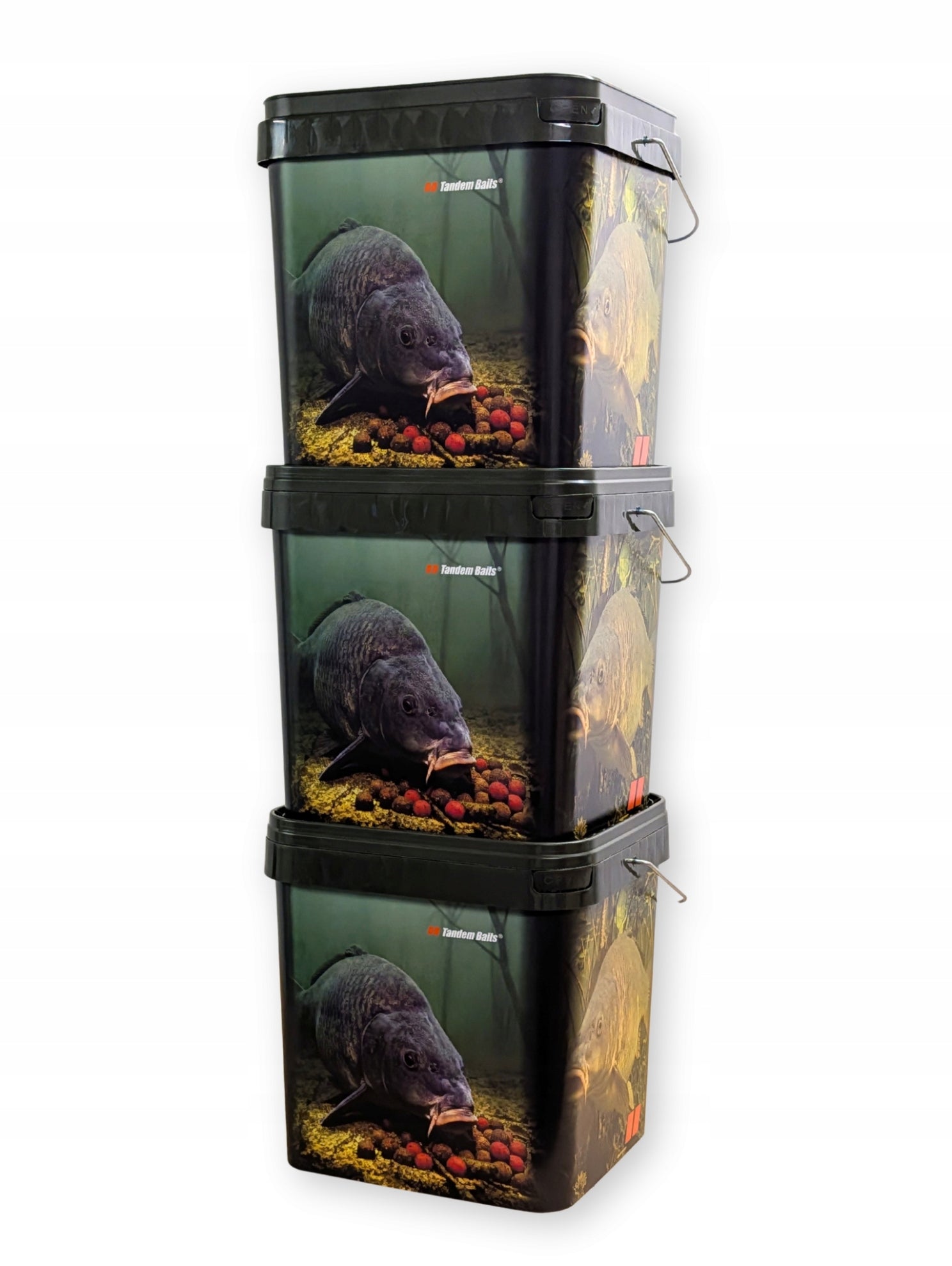 Carp Fishing Bucket Set Bucket For Bait 17 L - 3 Pcs