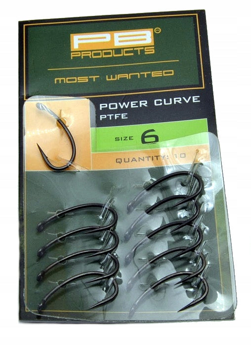 Carp hooks POWER CURVE No. 6 10pcs PB