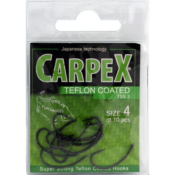 Carp hooks Teflon TSS3 No. 2 - Carpex Robinson