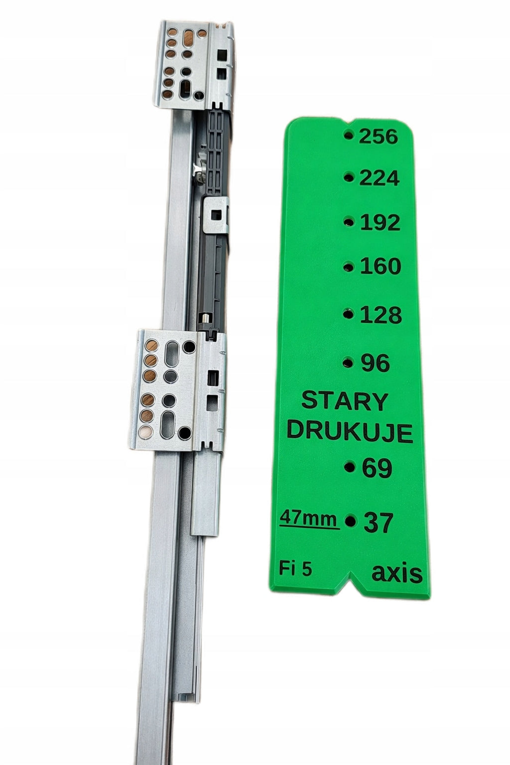 Carpentry fitting for drawer guides guide mounting template Fi3