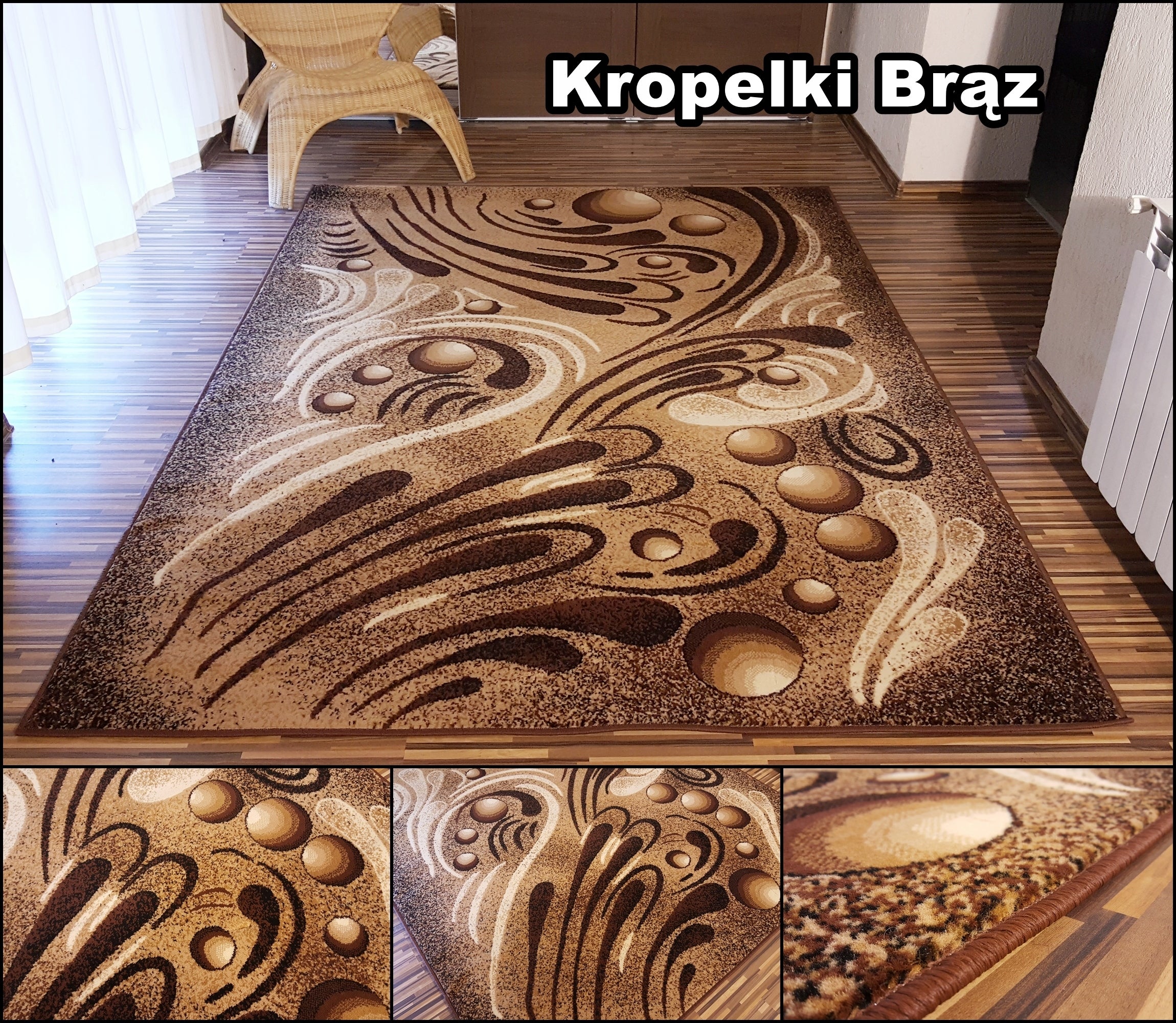 Carpet 200x400 Thickly Woven 2x4 Alpha Shiraz Bcf Belgium Brown Beige HQ MixPatterns Manufacturer code Alfa Bcf Shiraz