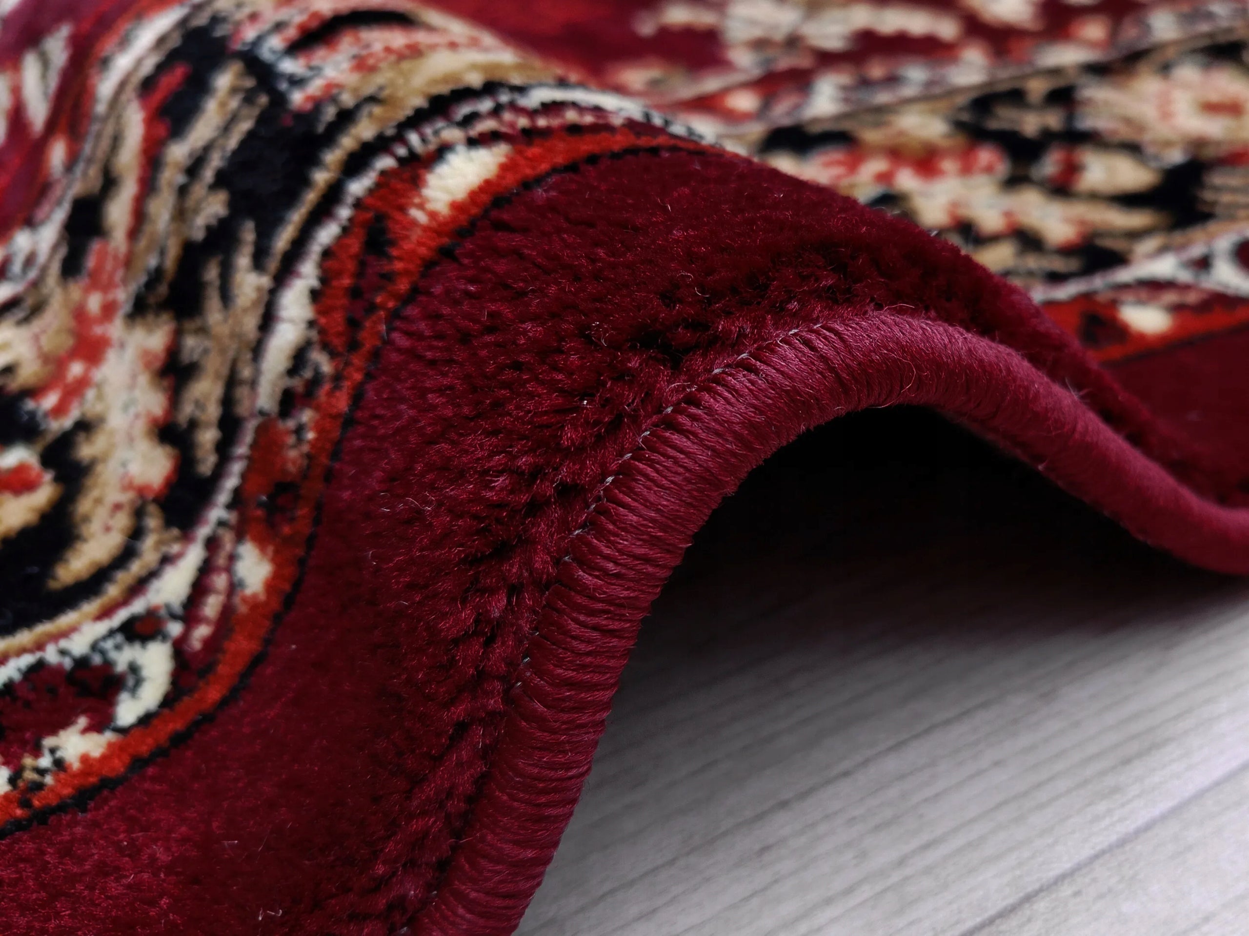 Carpet 250x350 CLASSIC BURGUNDY WOVEN FOR LIVING ROOM THICK TRADITIONAL BURGUNDY Thickness 15 mm