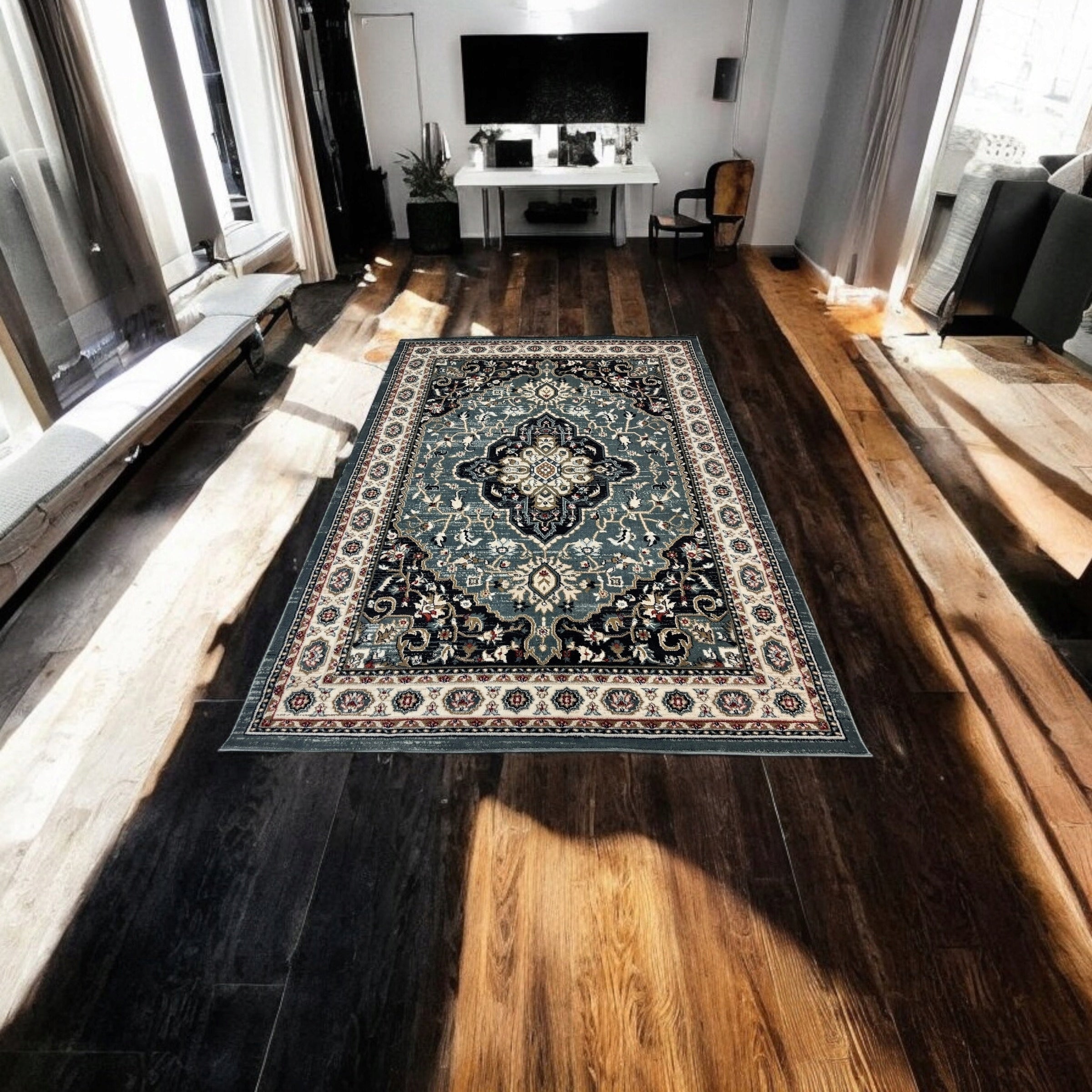 Carpet 3x4 m Elegant For Living Room Bedroom English style duck egg blue Manufacturer code K468A COLORADO BIL BLUE