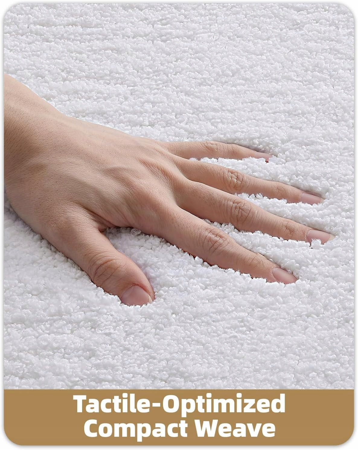 Carpet Anti-slip Bathroom Rug Large Absorbent Mat 61x152 cm White Length 152 cm