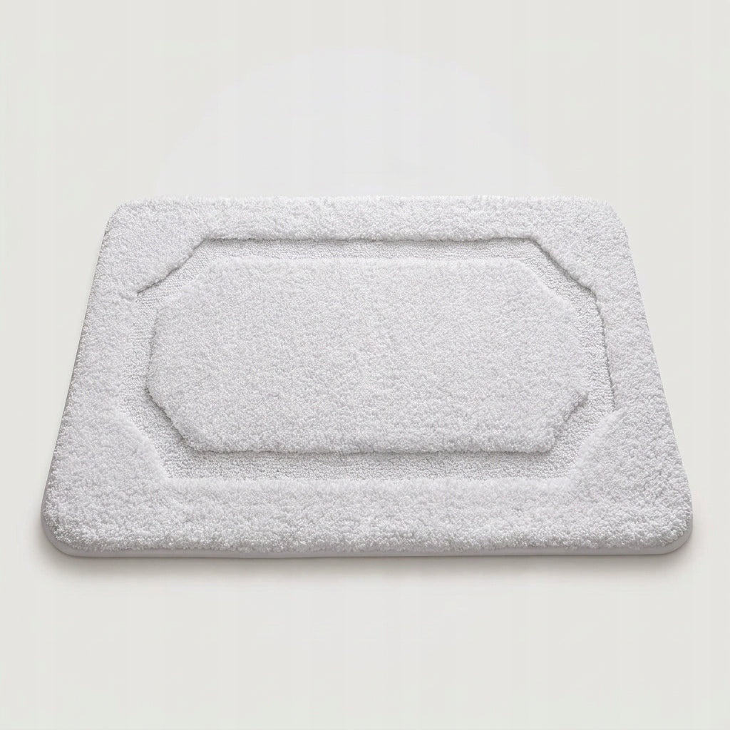 Carpet Anti-slip Bathroom Rug Large Absorbent Mat 61x152 cm White
