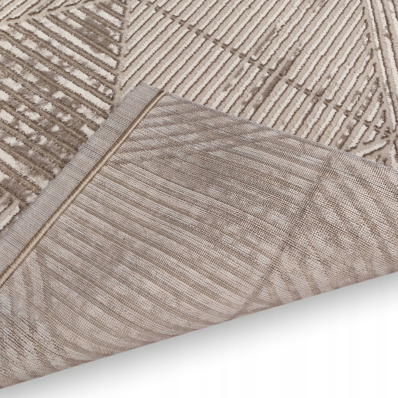Carpet Beige ANETT120x170 Modern Geometric Soft for Living Room Bedroom Thickness 10 mm