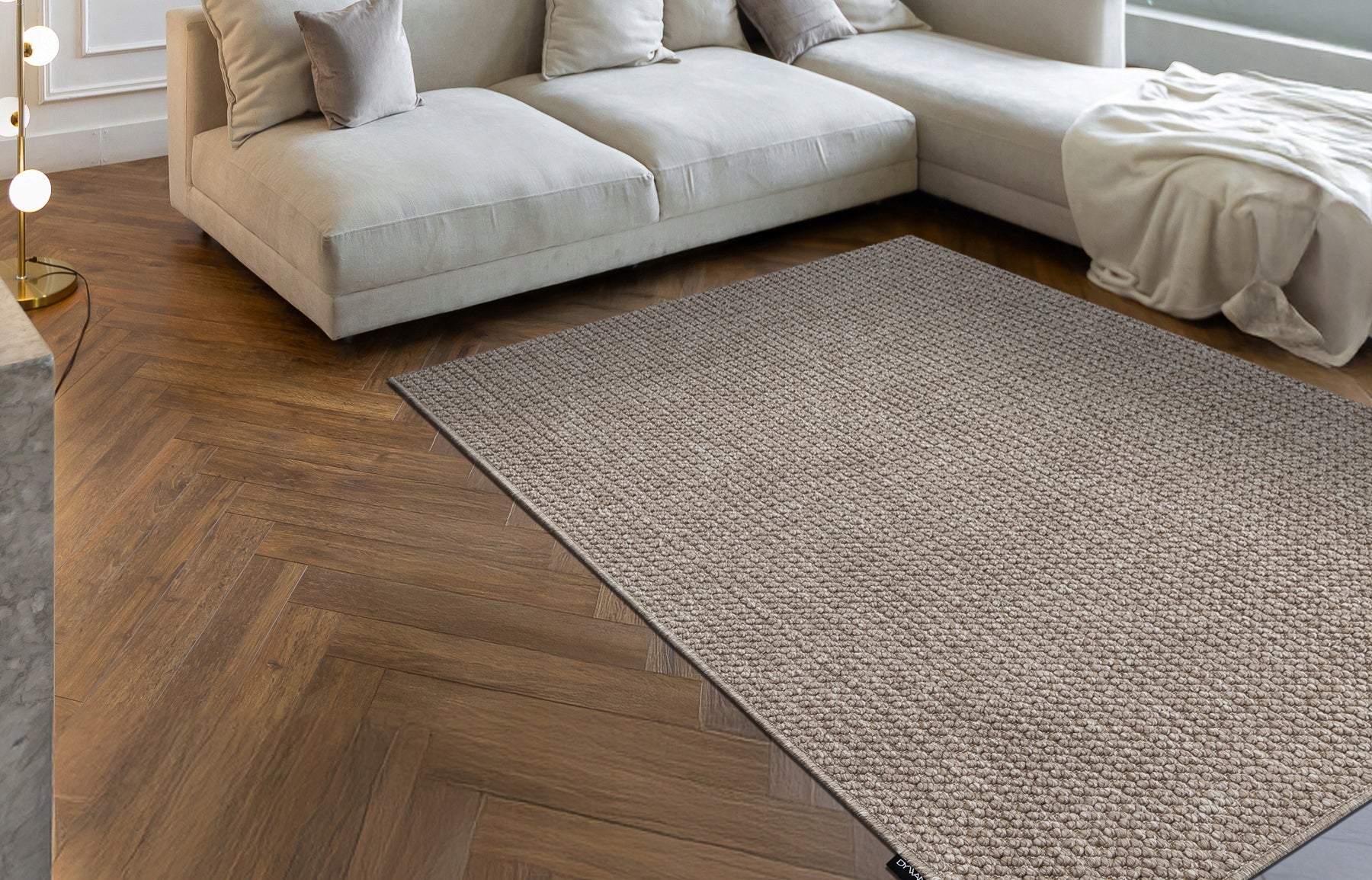 Carpet CASABLANCA brown loop SOFT 150x250 cm Length 250 cm