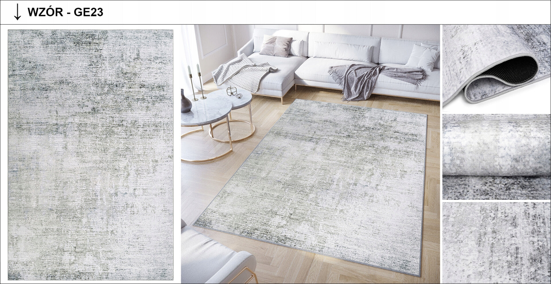 Carpet DOVE 160x230 Modern Fashionable Elegant Anti-slip Printed Brand Dywany Chemex