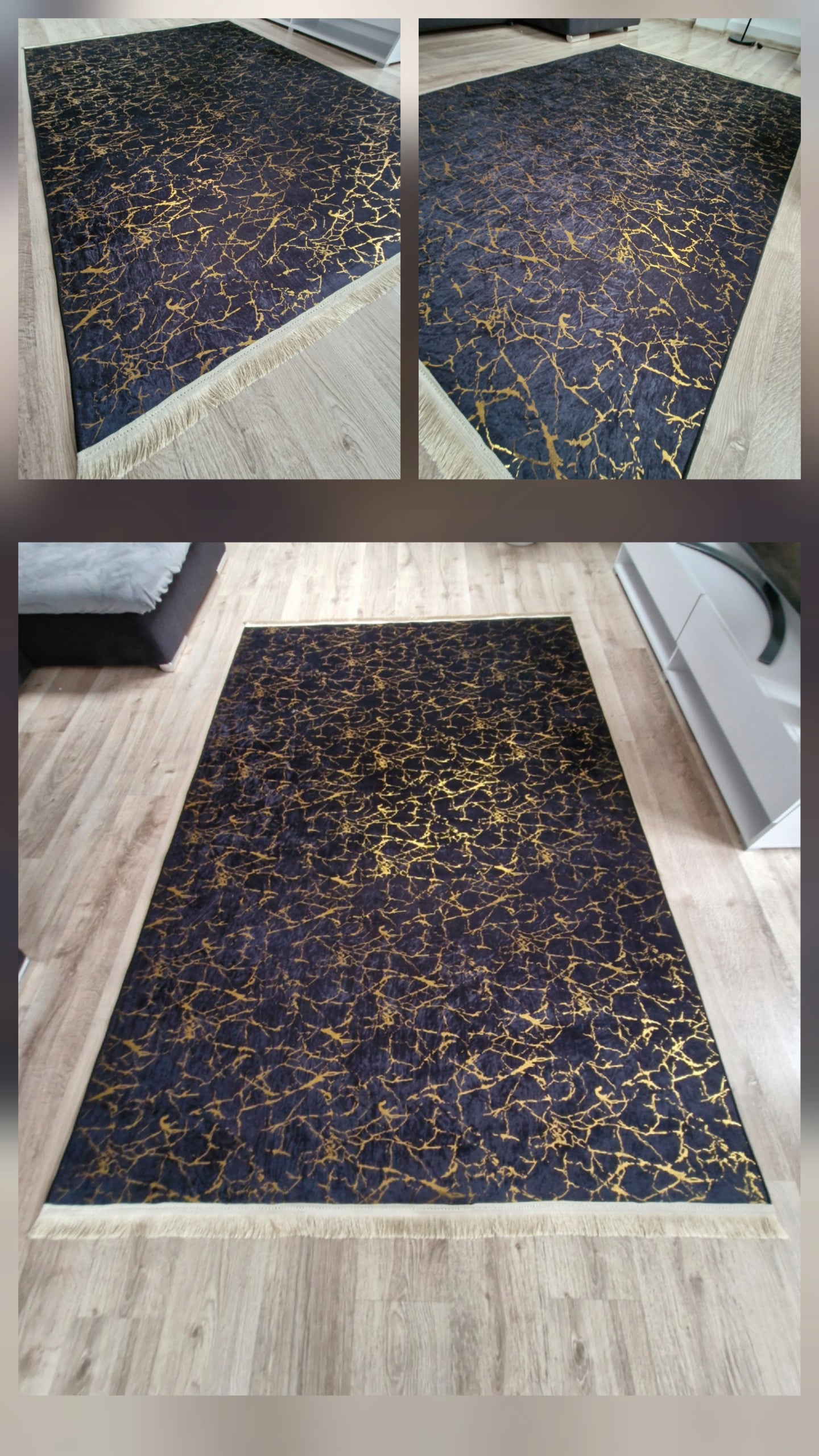 Carpet PARYS 120x160cm Anti-slip mix of patterns Manufacturer code PARYS 120X160