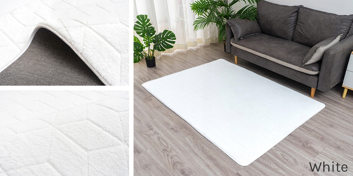 Carpet Rabbit 3D plush soft silky rabbit fur 140x200 Color beige