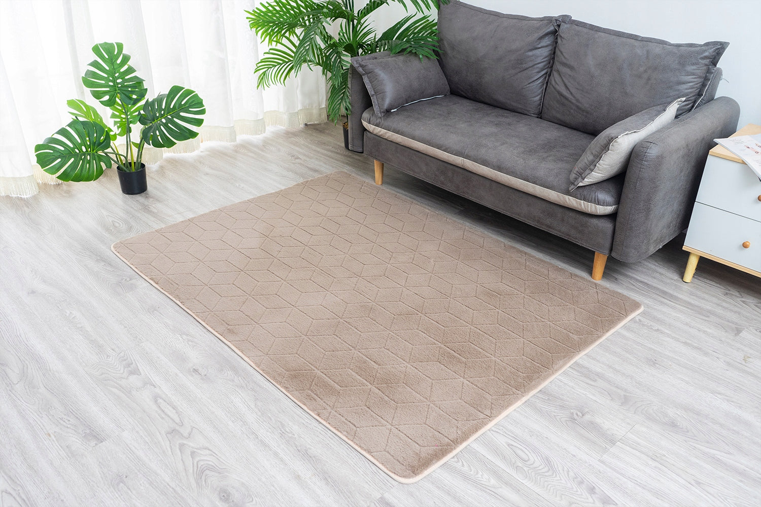 Carpet Rabbit 3D plush soft silky rabbit fur 140x200 Packaging status original