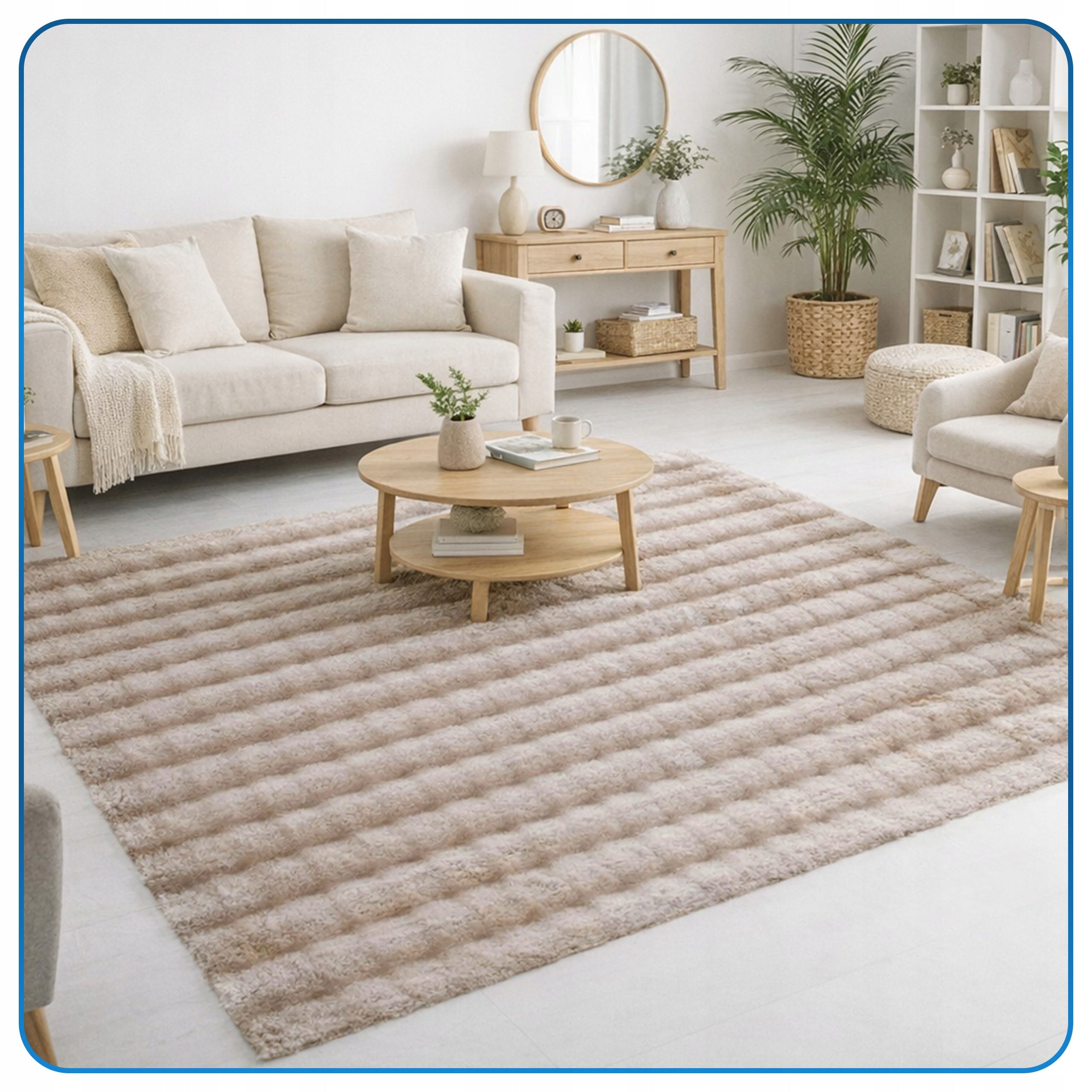 Carpet Rabbit Bubble 120x170 cm plush for living room fur rabbit velvet Length 120 cm