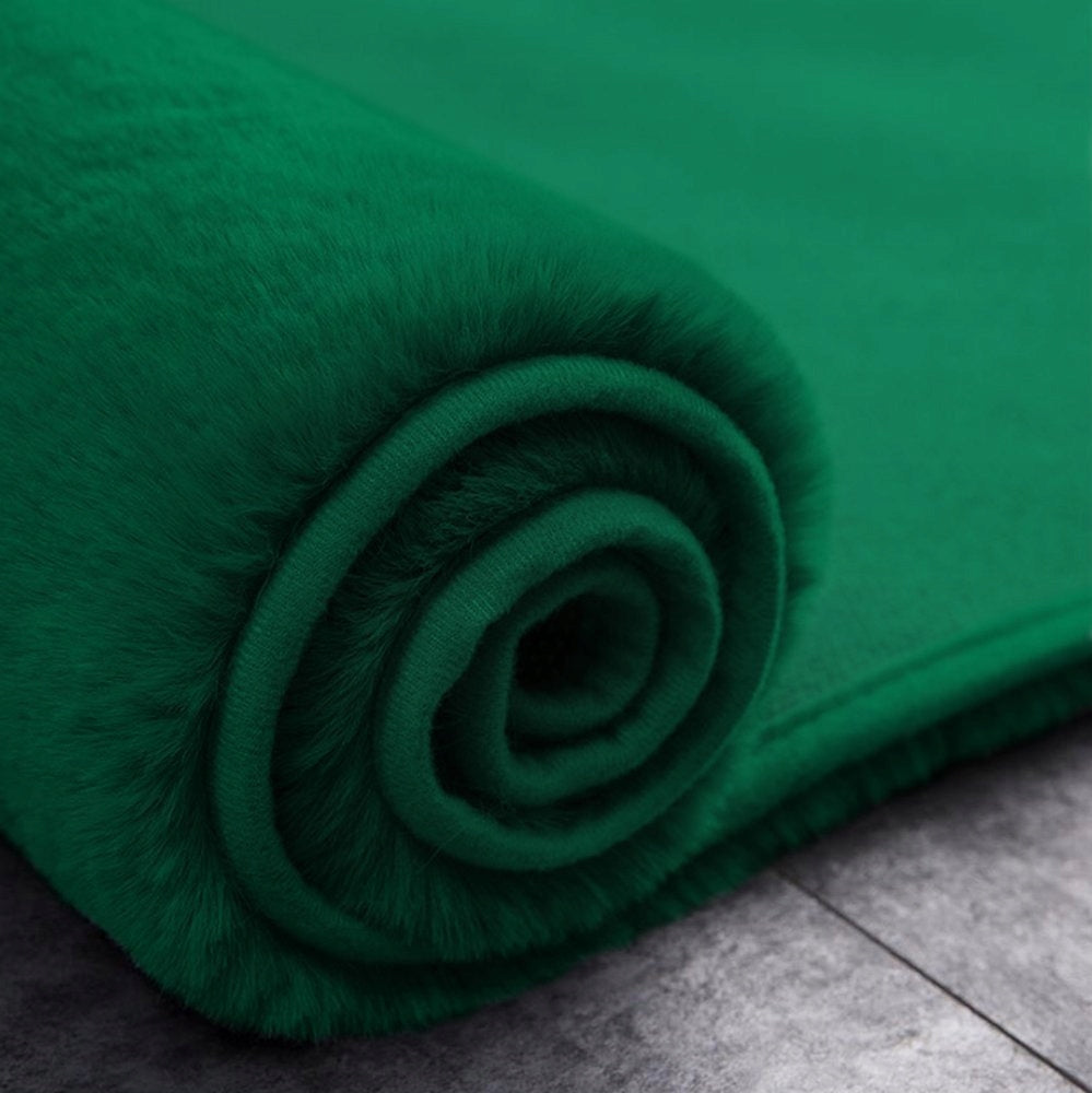 Carpet Rabbit fur rabbit non-slip modern plush 80x150 Length 80 cm
