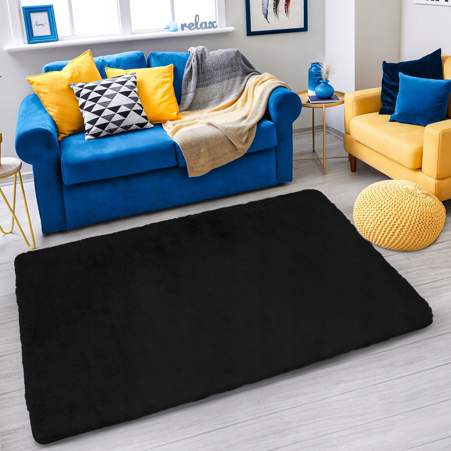 Carpet Rabbit fur rabbit non-slip modern soft 60x100 Packaging status original