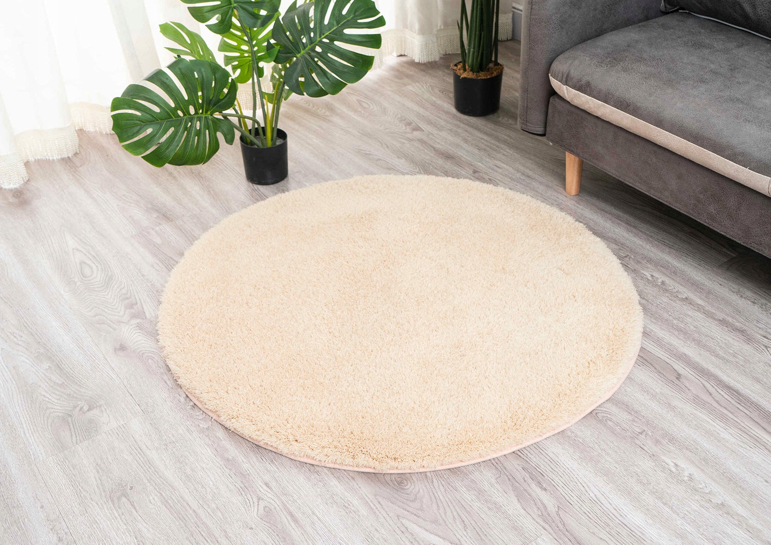 Carpet Round Alpaca non-slip soft modern living room 150x150 Brand Strado