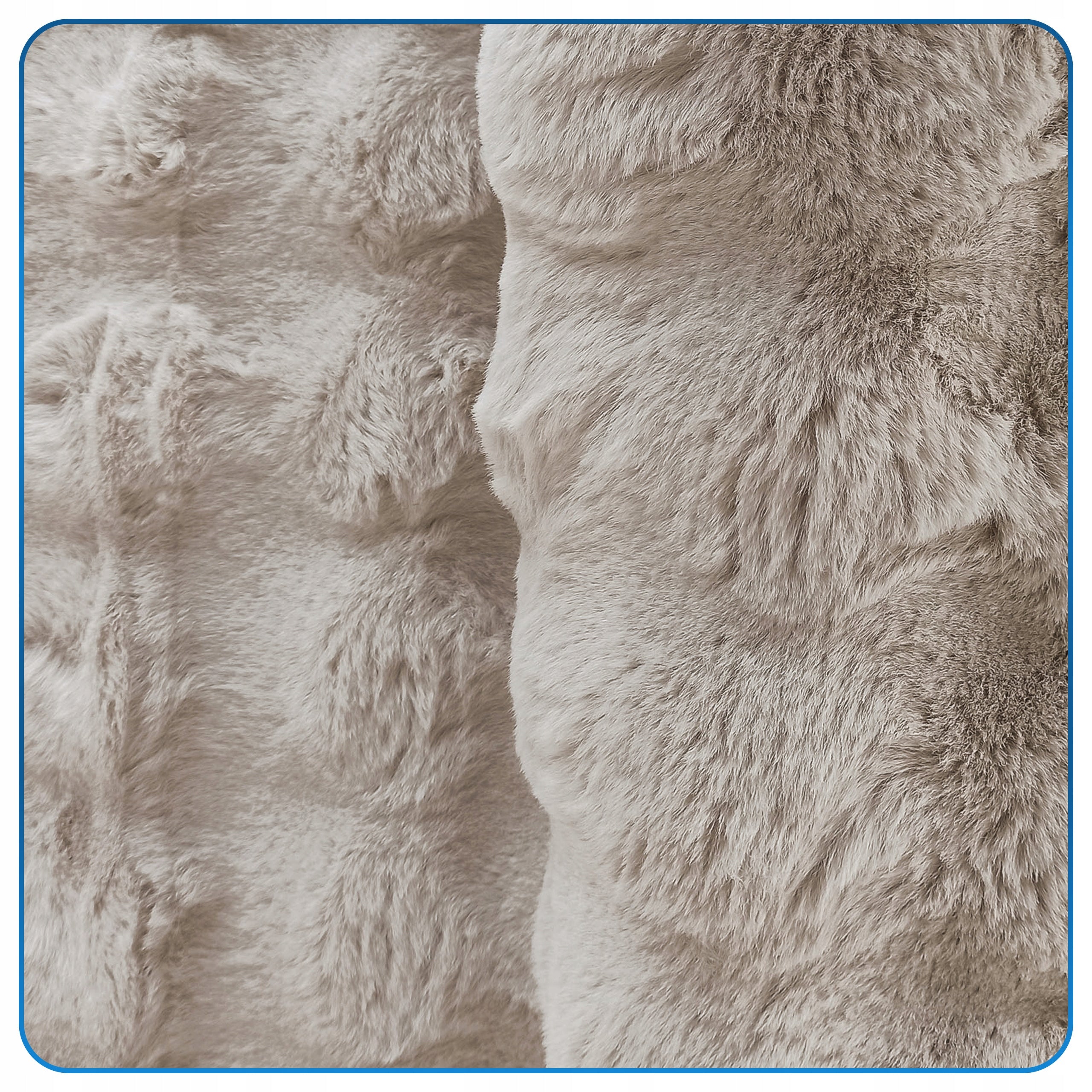 Carpet Round Rabbit Bubble 120x120 cm plush for living room rabbit fur Brand Strado