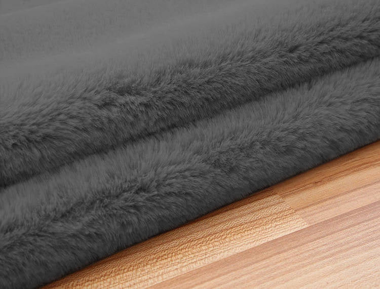 Carpet Round Rabbit rabbit fur non-slip fluffy 200x200 Length 200 cm
