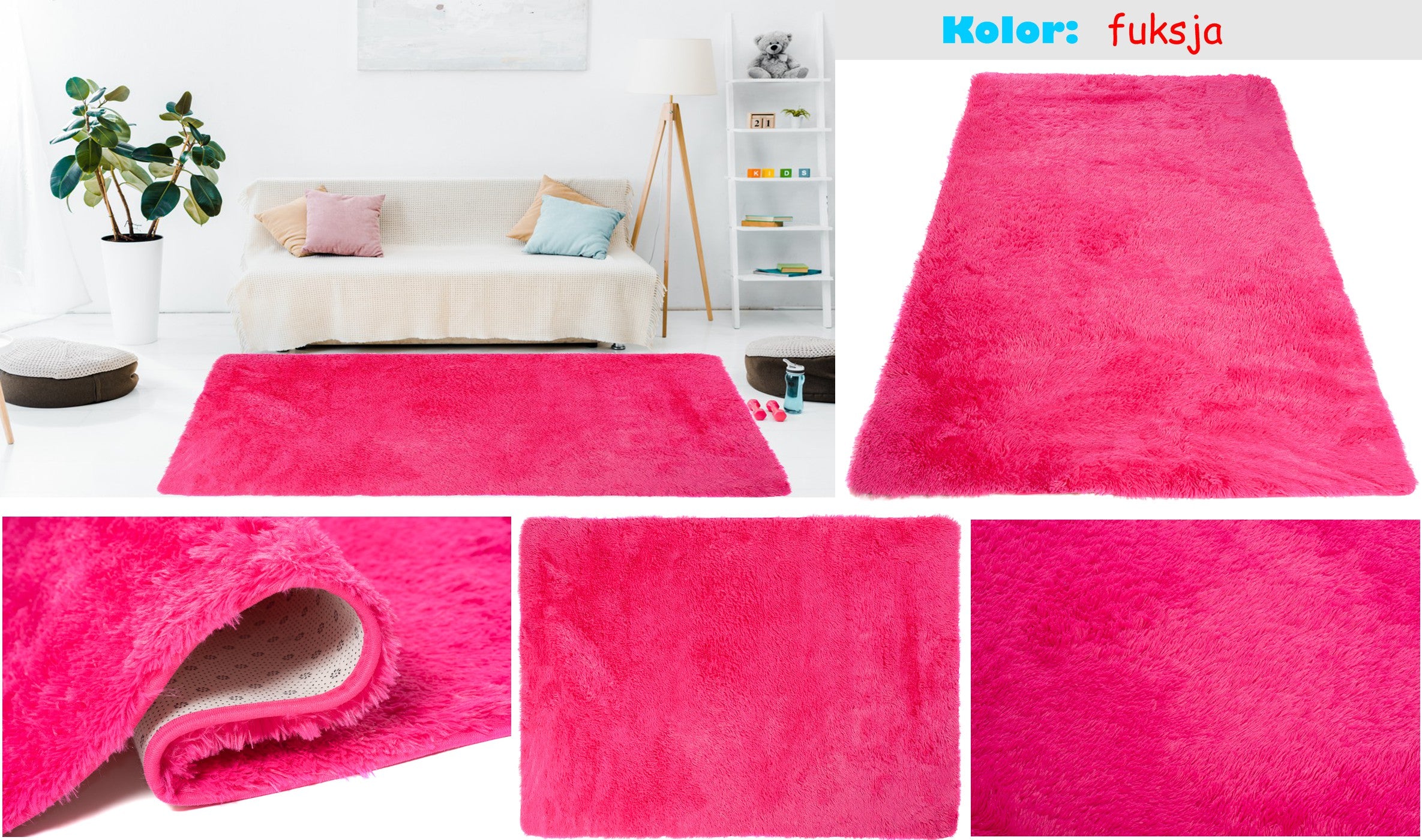 Carpet SILK 200x300 Shaggy Plush Soft Hairy Brand Dywany Chemex
