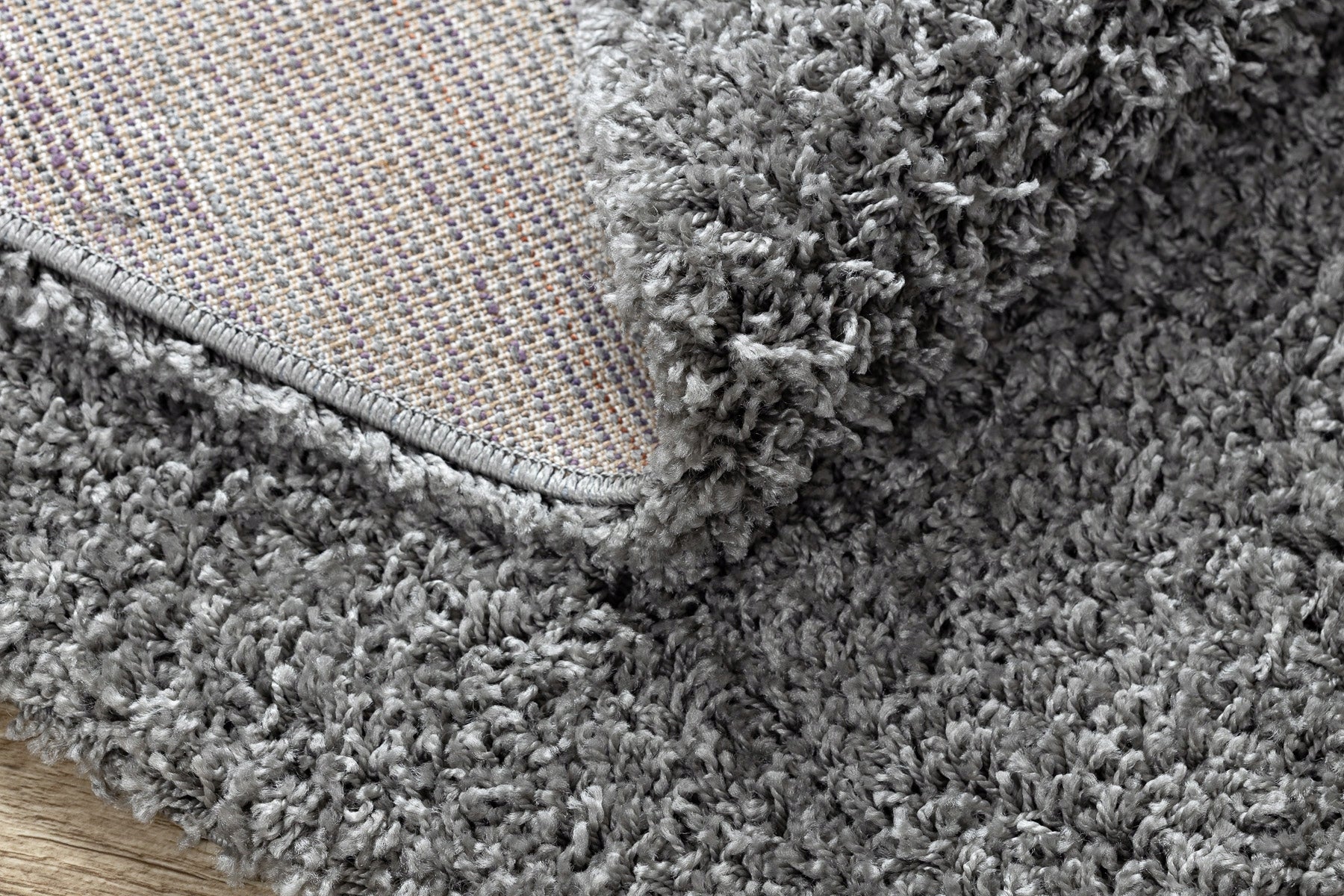 Carpet SOFFI circle shaggy 5cm GREY 120 cm Length 120 cm