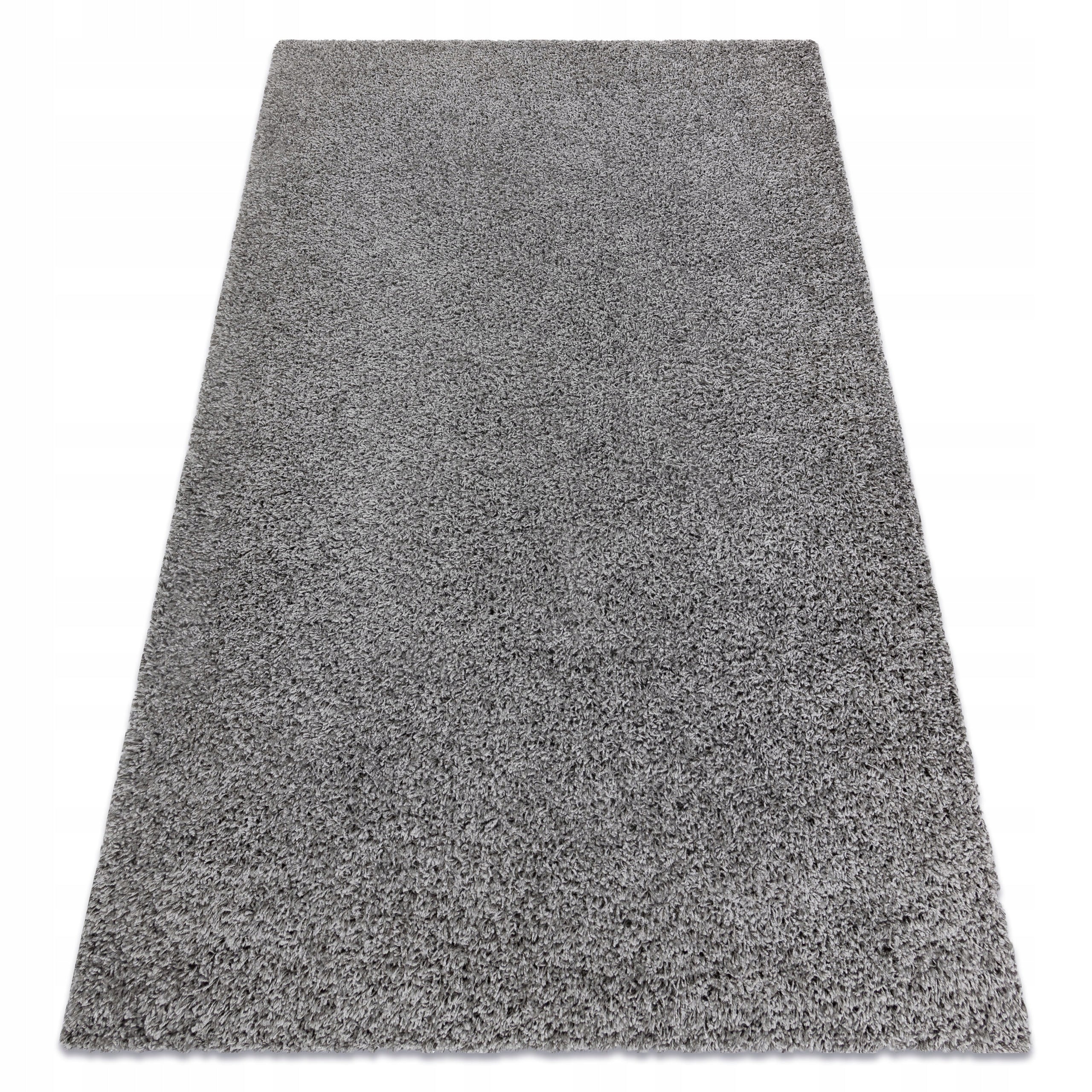 Carpet SOFFI shaggy 140x190 cm thick GREY QUALITY
