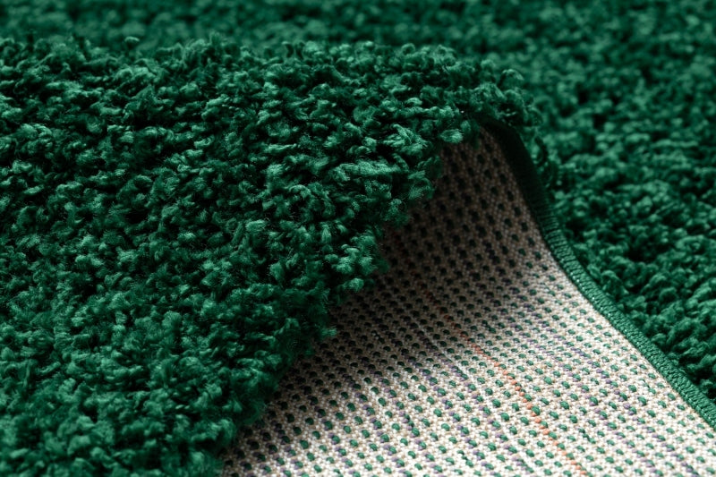 Carpet SOFFI shaggy 5cm bottle green 60x250 cm Thickness 50 mm