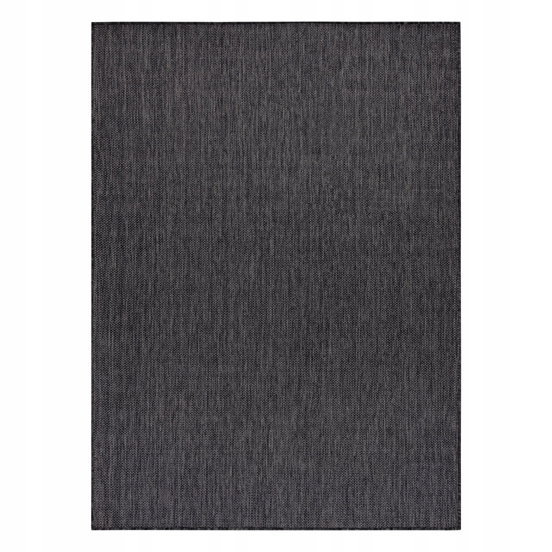 Carpet STRING SION flat weaving black TERRACE WITHOUT PATTERN 140x190 cm Manufacturer code D2421 SION A5165A czarny