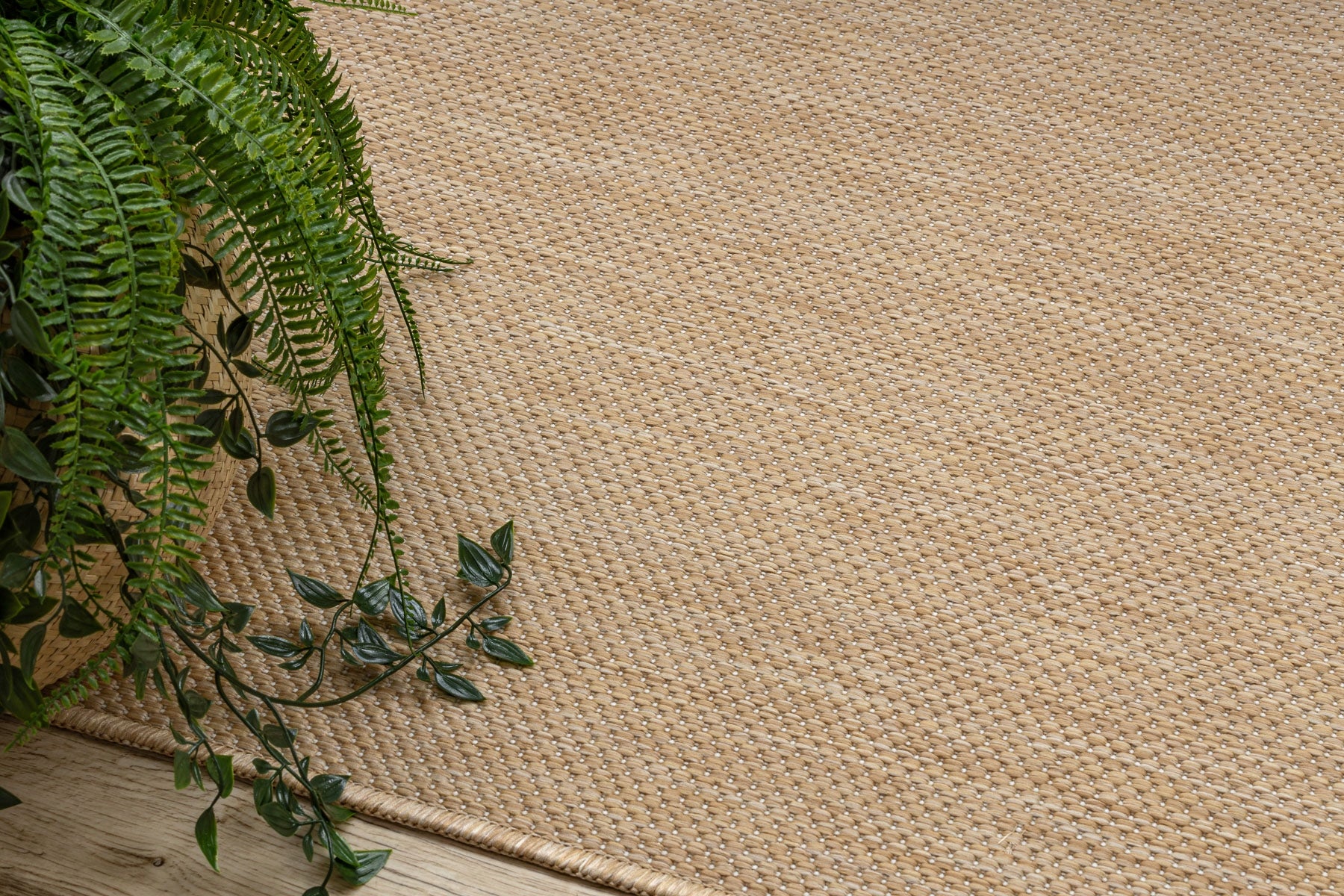 Carpet STRING SION flat weaving natural beige TERRACE WITHOUT PATTERN 180x270 cm Thickness 3 mm